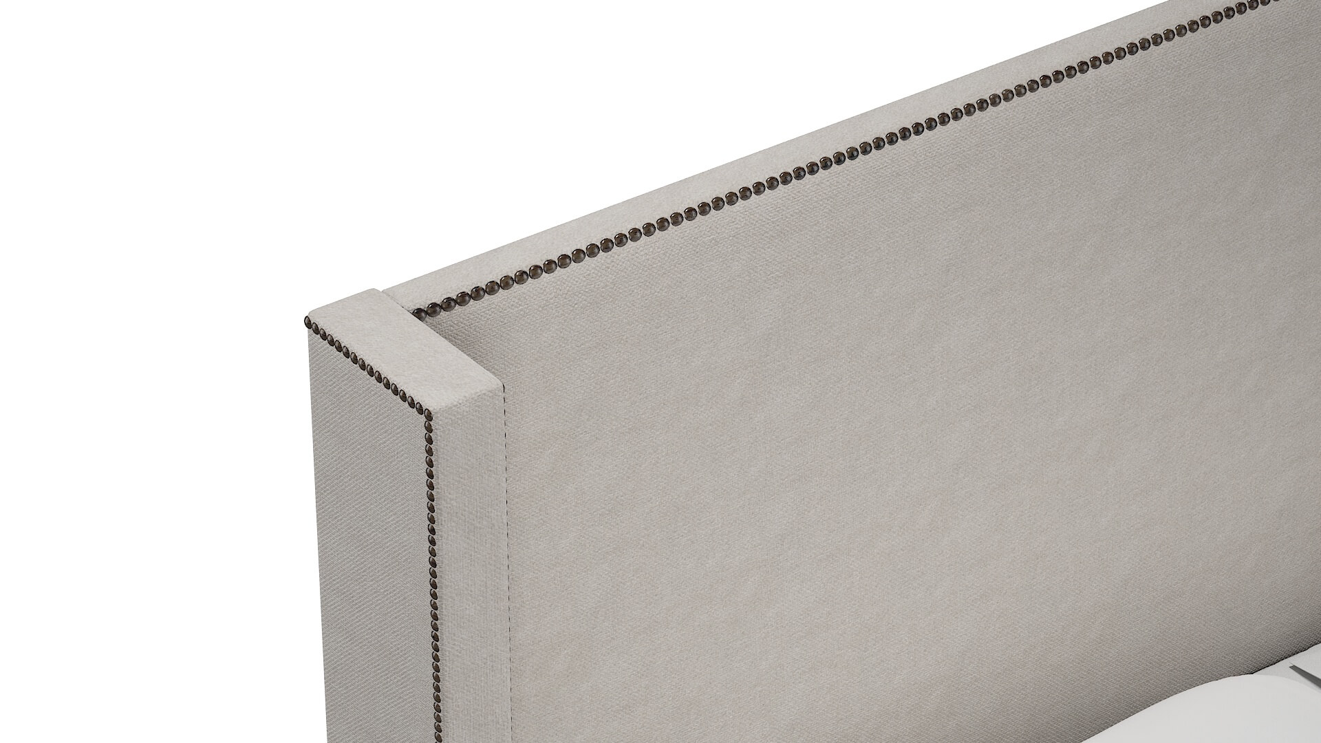 Bria Suave Dove Bed Top Down