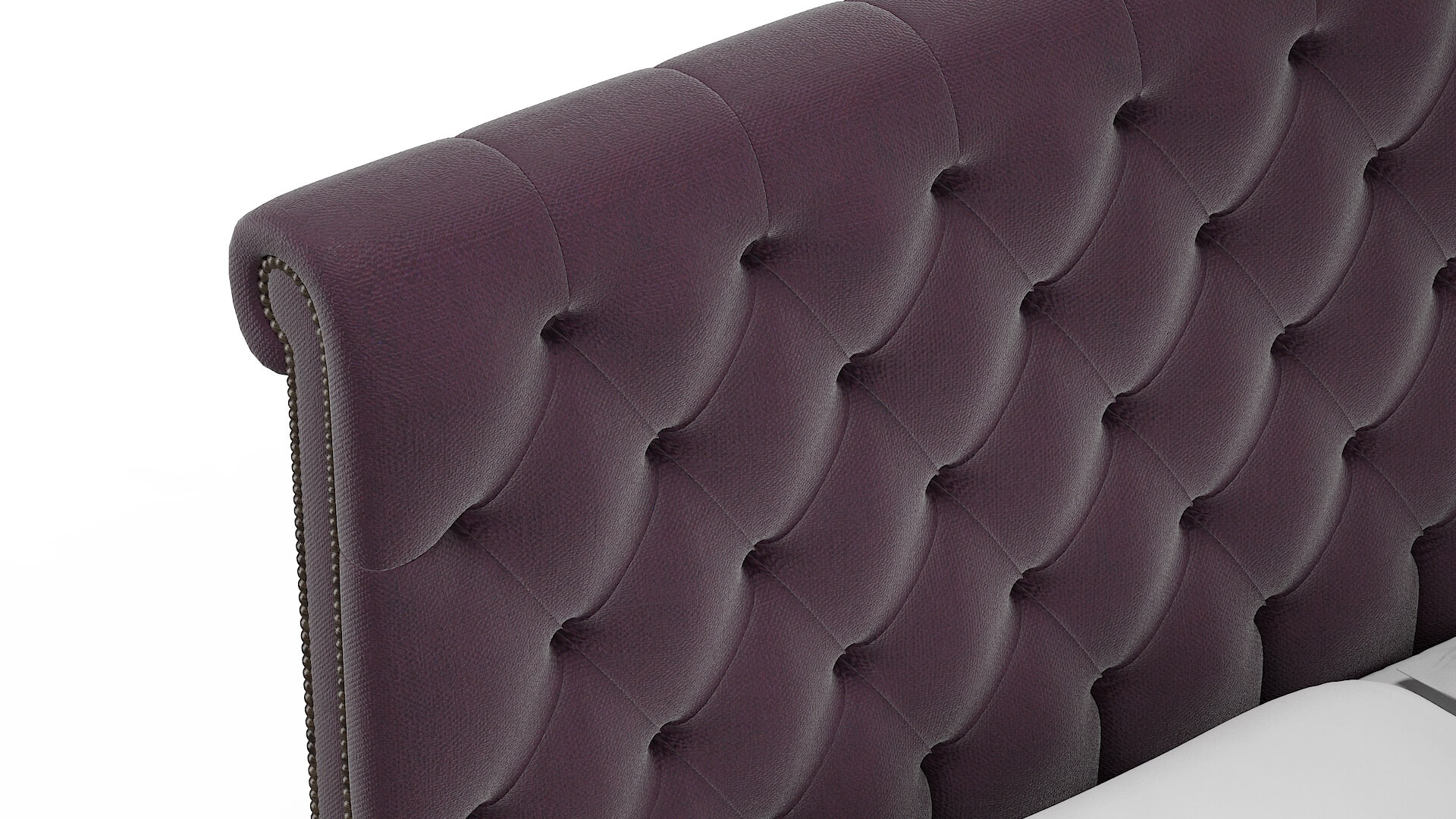 Decima Bella Aubergine Bed Top Down