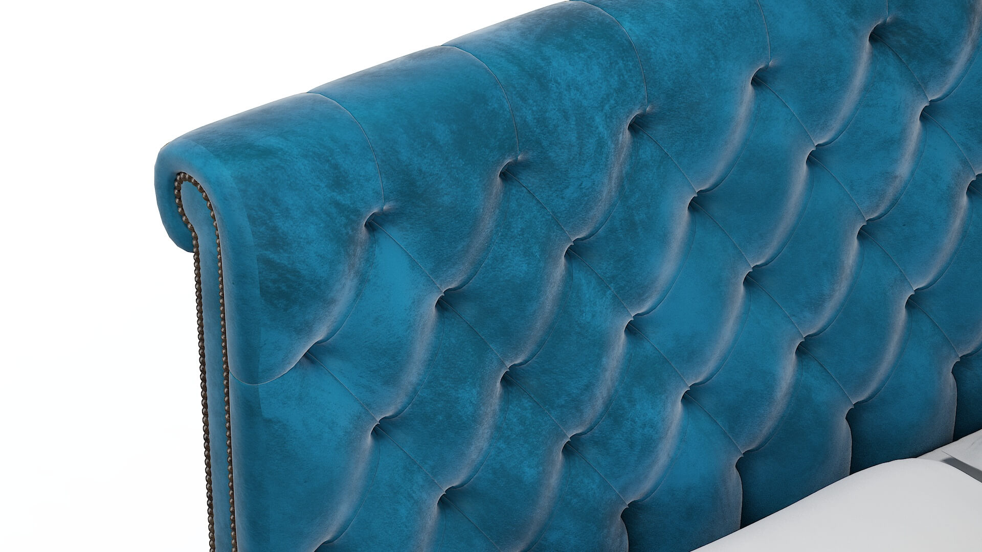 Decima Buzz Teal Bed Top Down