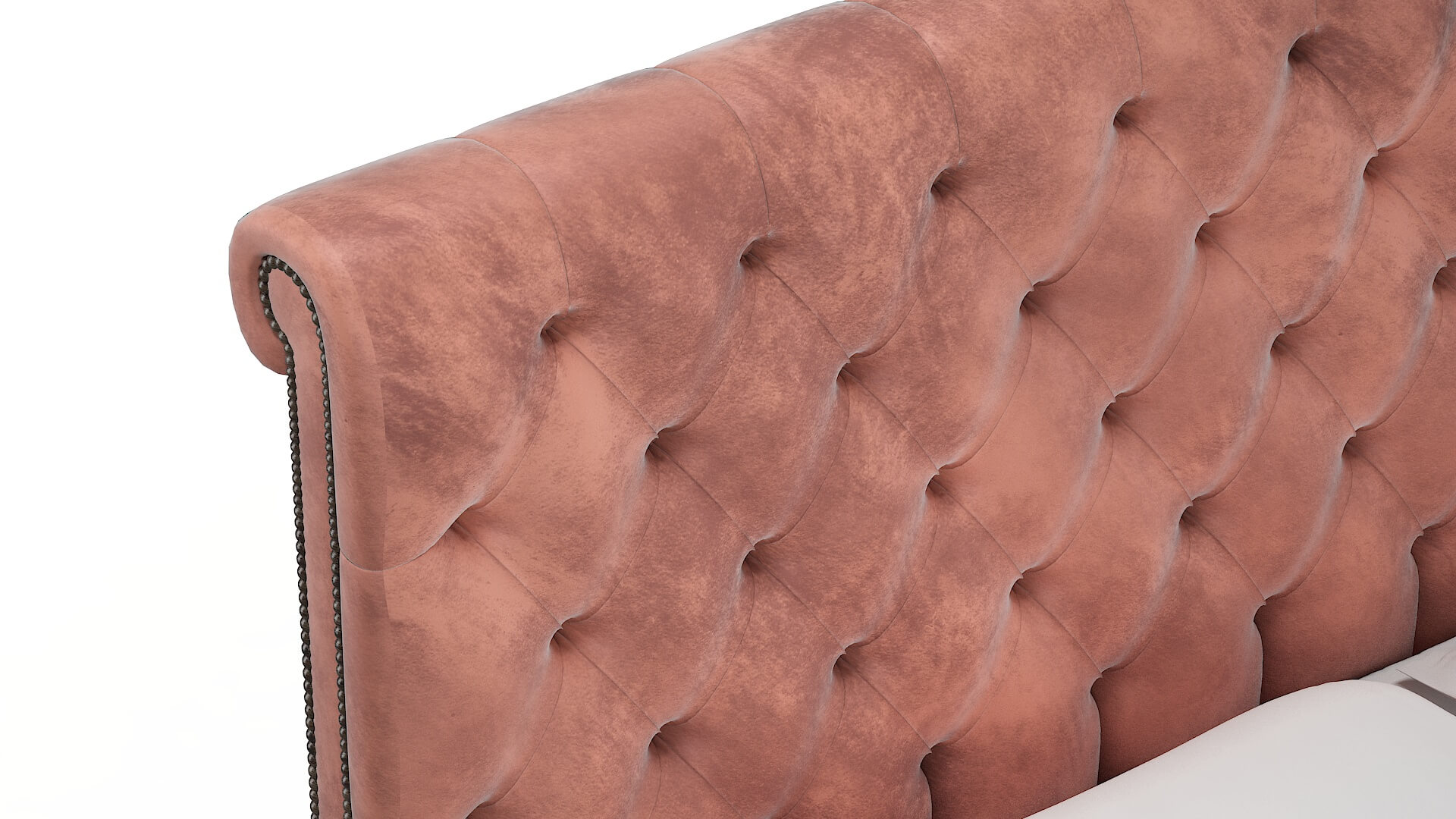 Decima Royale Blush Bed Top Down