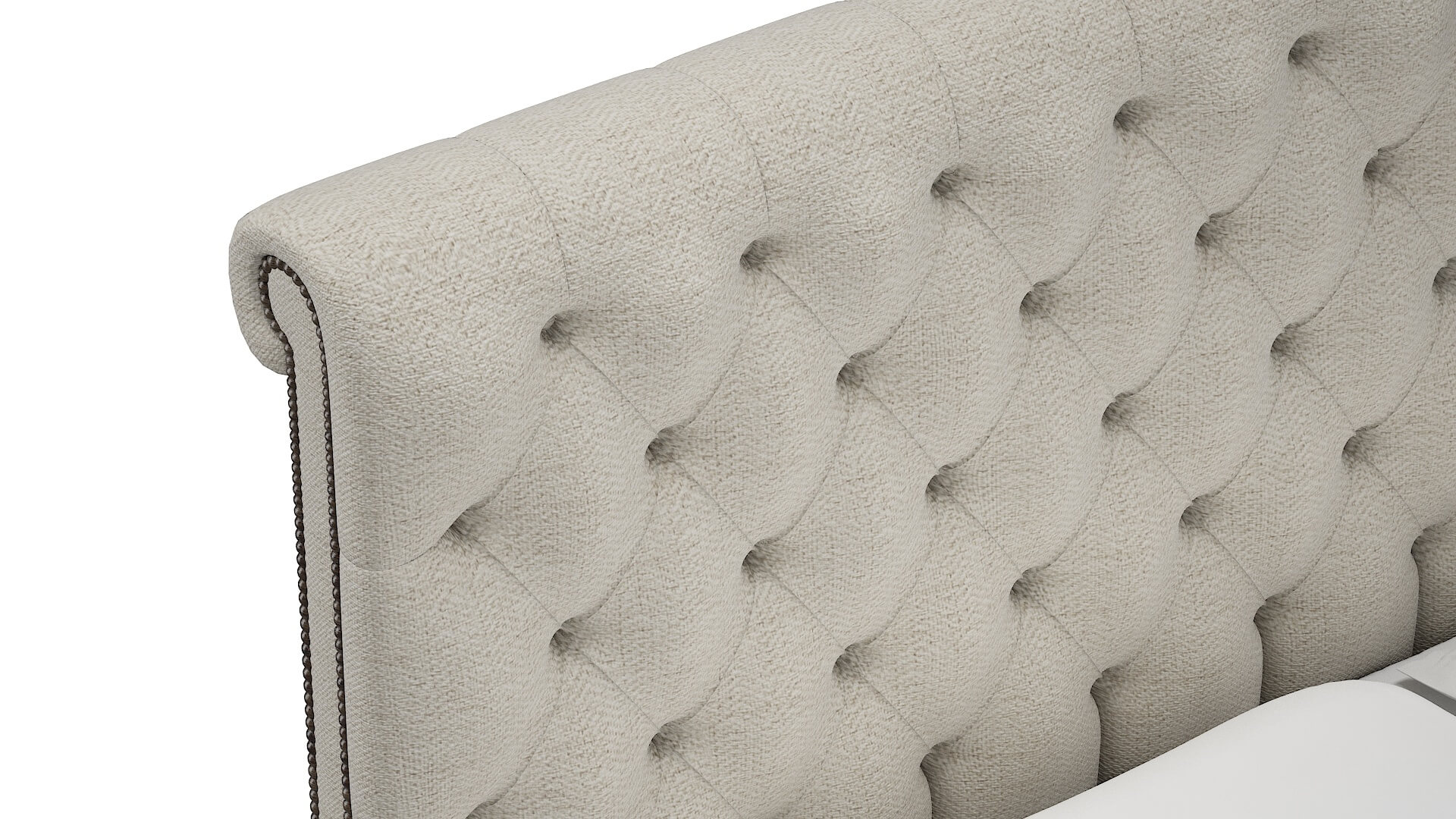 Decima Venus Cream Bed Top Down