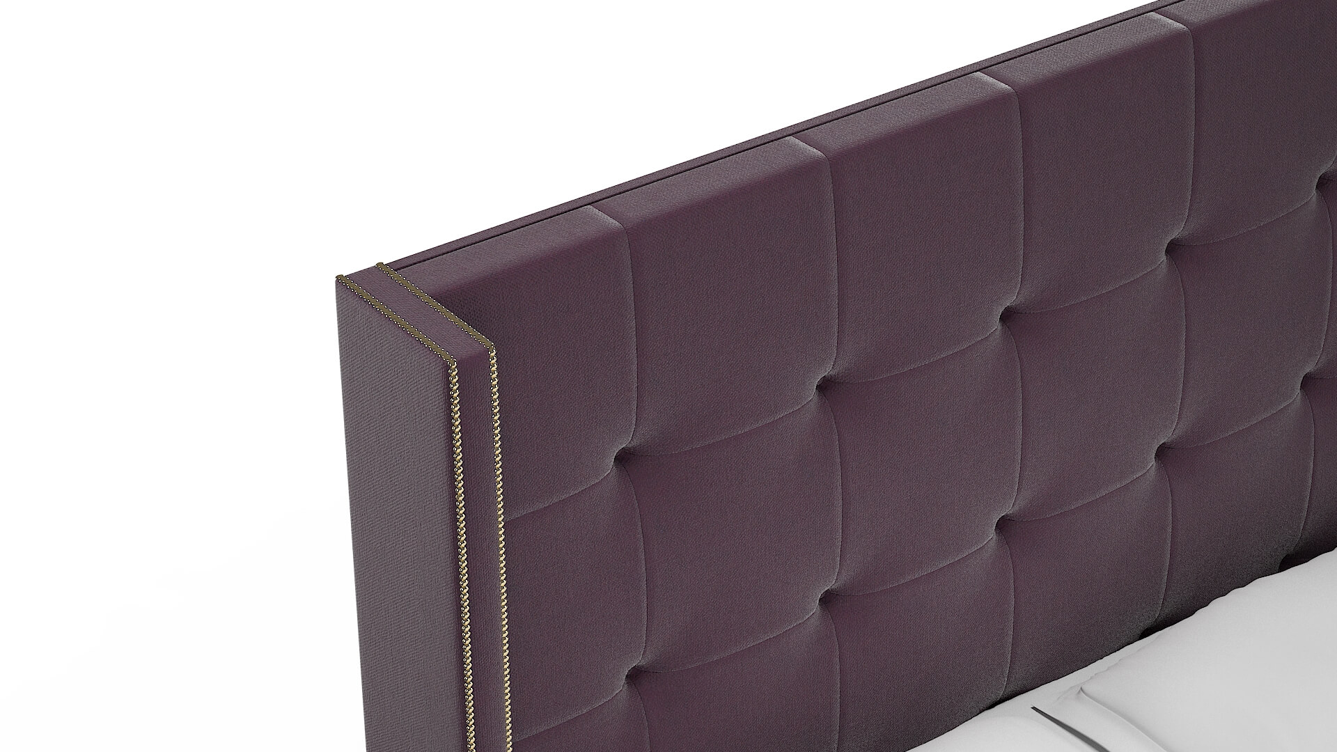 Elias Bella Aubergine Bed Top Down