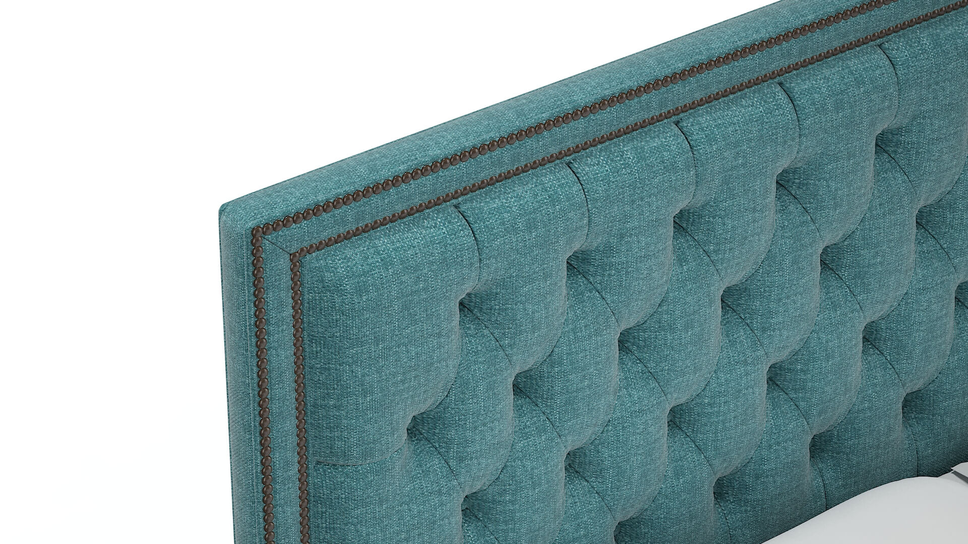Heidi Keylargo Teal Bed Top Down