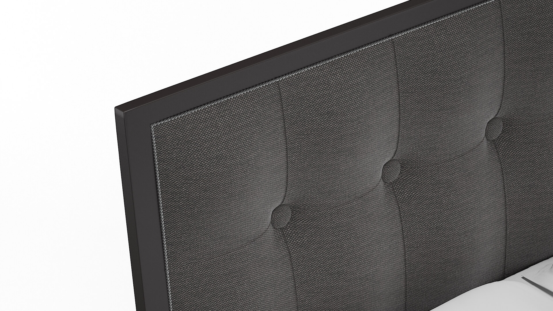 Hugo Oscar Charcoal Bed Top Down