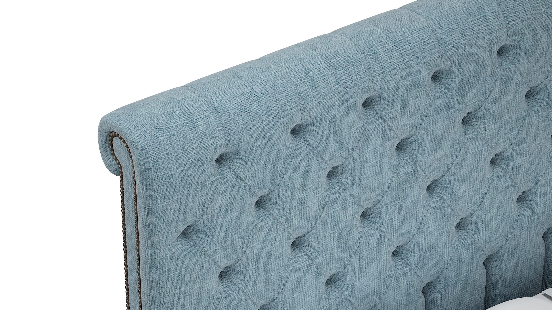 Kaila Atlas Turquoise Bed Top Down