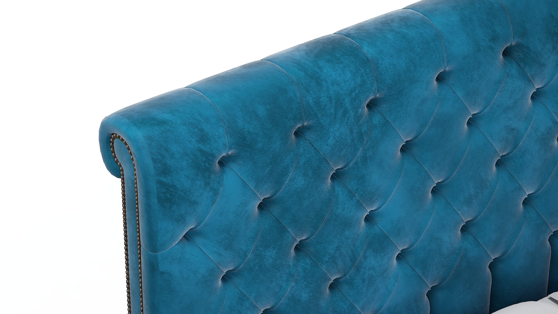 Kaila Buzz Teal Bed Top Down