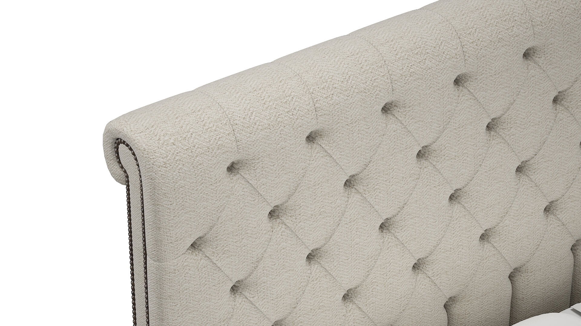 Kaila Catalina Linen Bed Top Down