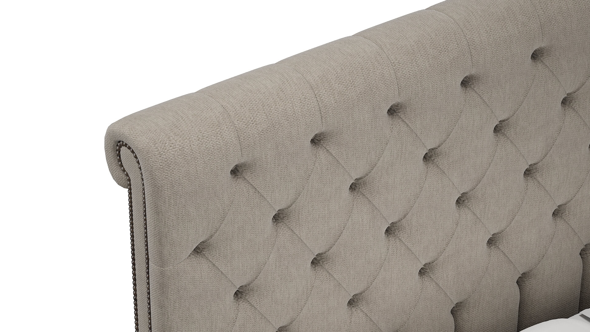 Kaila Derby Linen Bed Top Down