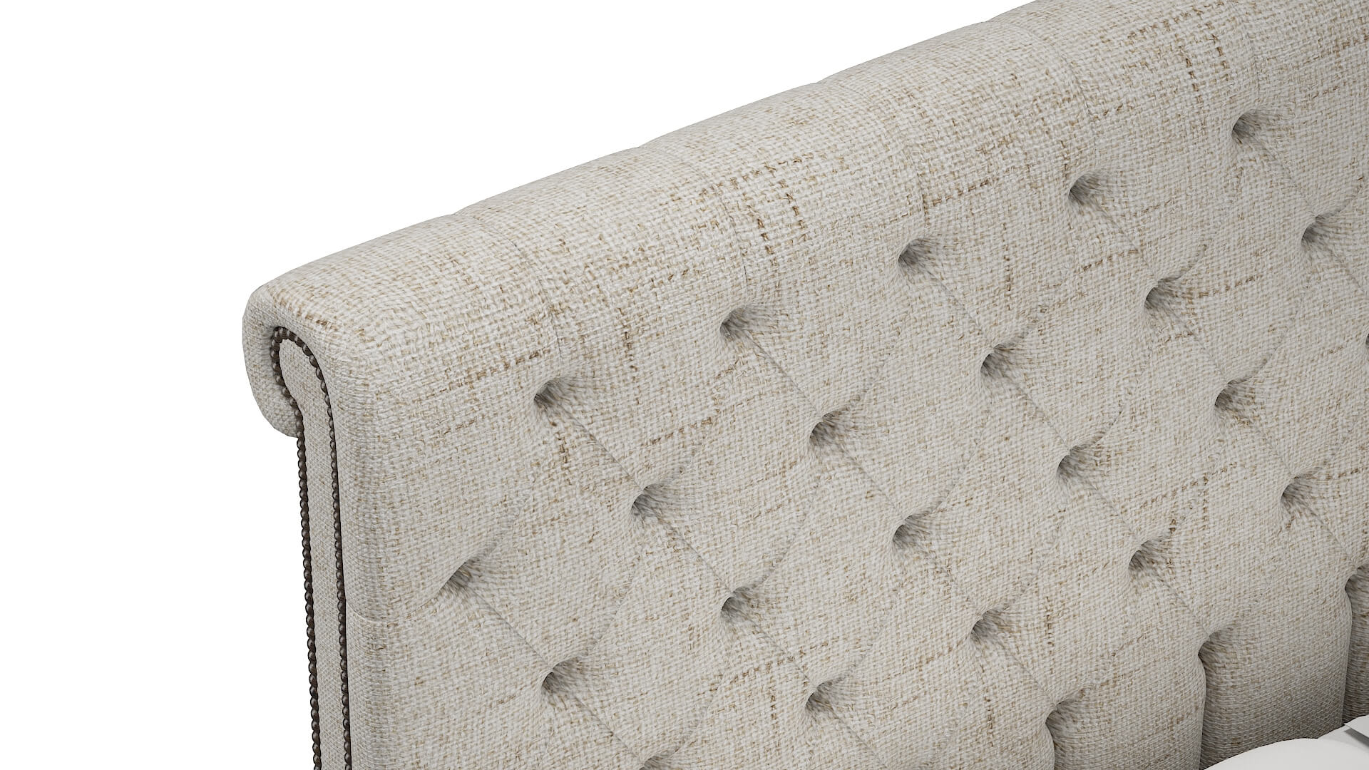 Kaila Derby Taupe Bed Top Down