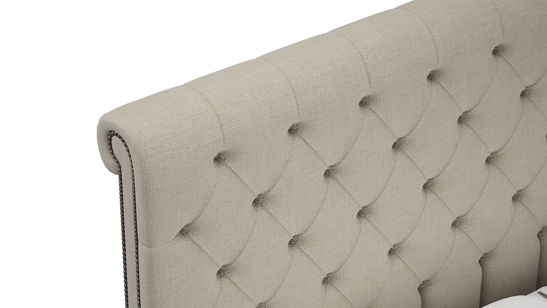 Kaila Keylargo Almond Bed Top Down