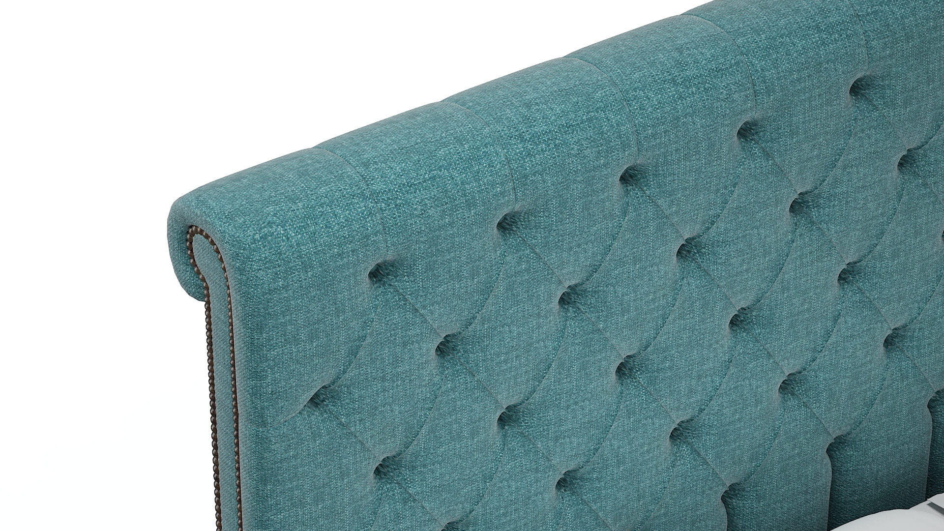 Kaila Keylargo Teal Bed Top Down