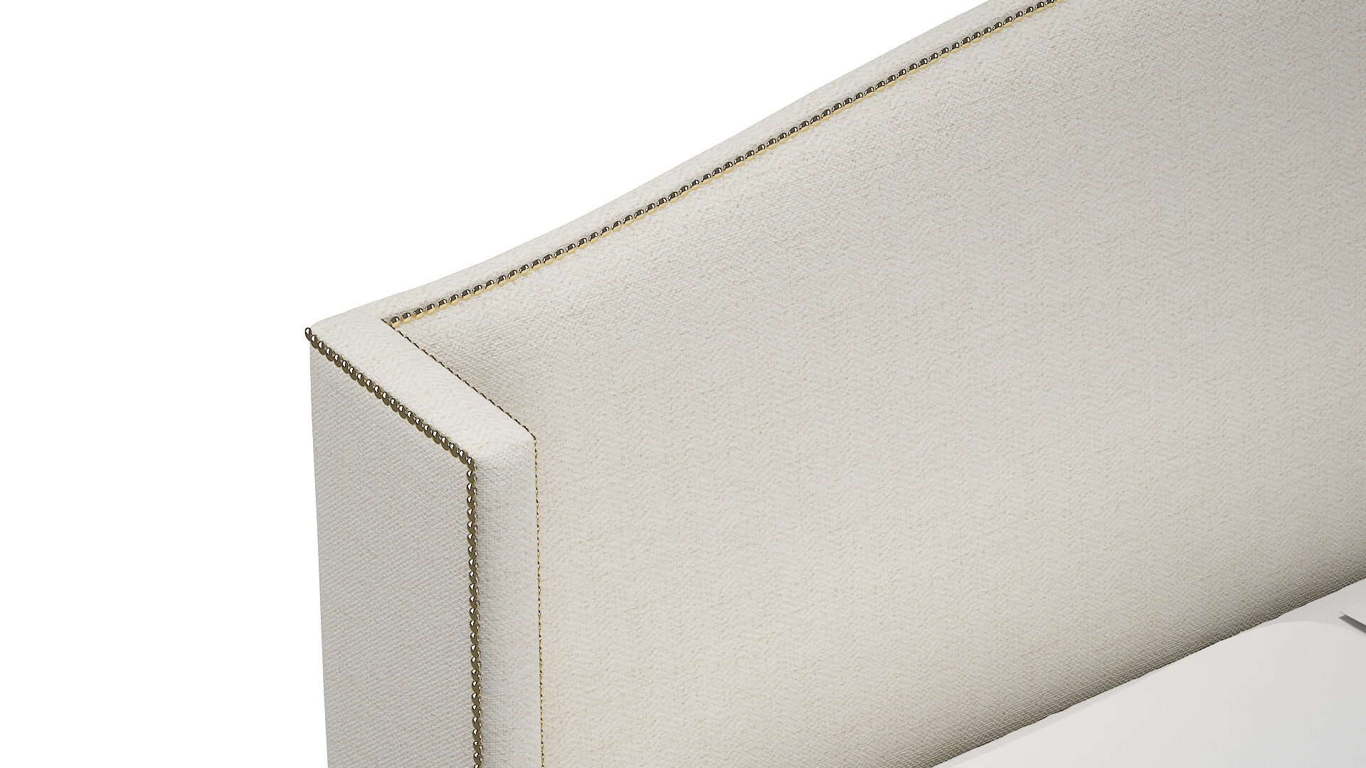 Maya Catalina Ivory Bed Top Down