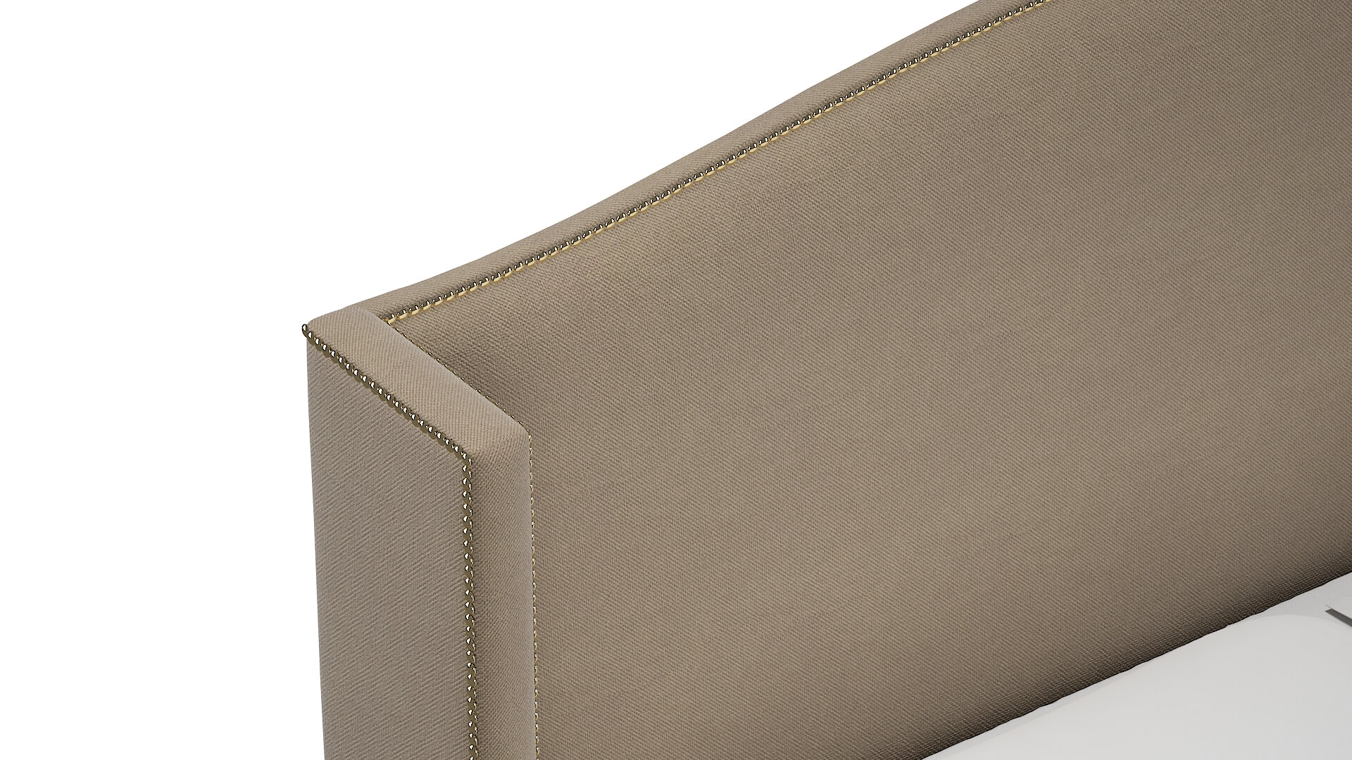 Maya Oakley Taupe Bed Top Down