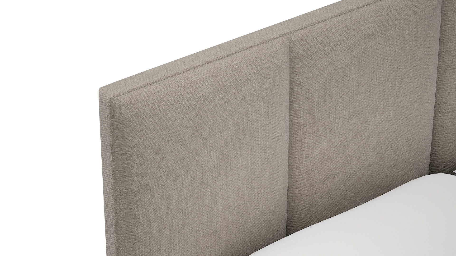 Mia Derby Linen Bed Top Down