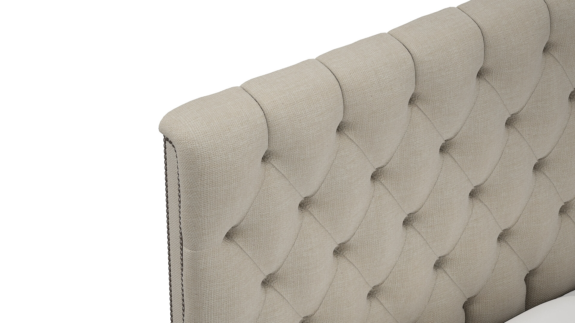 Remy Keylargo Almond Bed Top Down