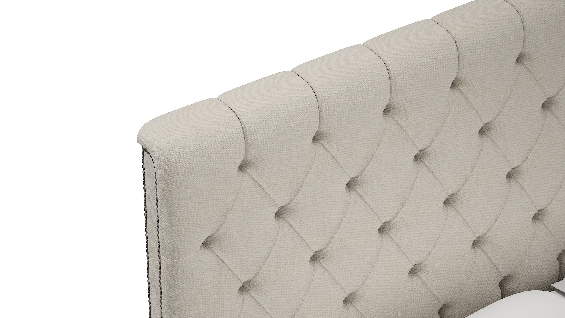 Sophia Bungalow Ivory Bed Top Down