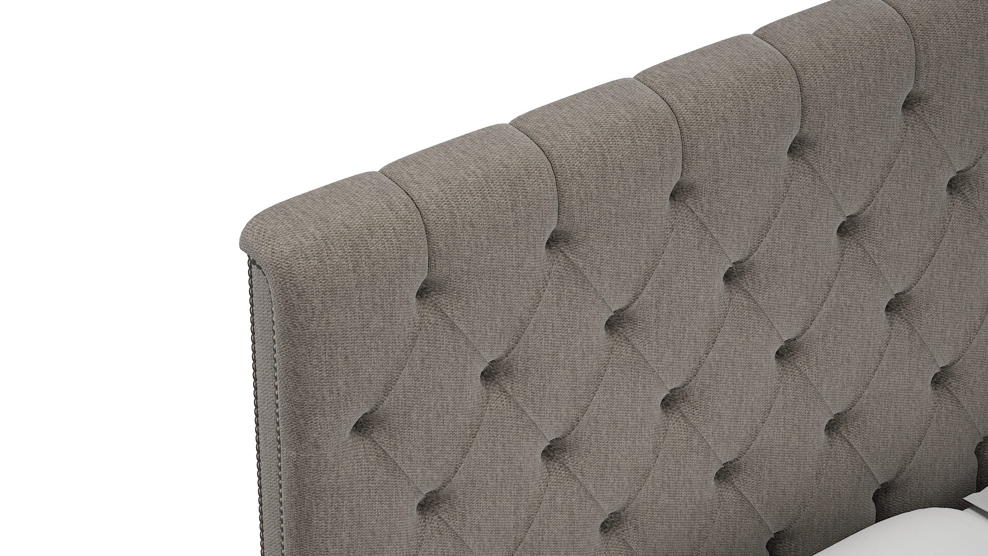 Sophia Cosmo Taupe Bed Top Down