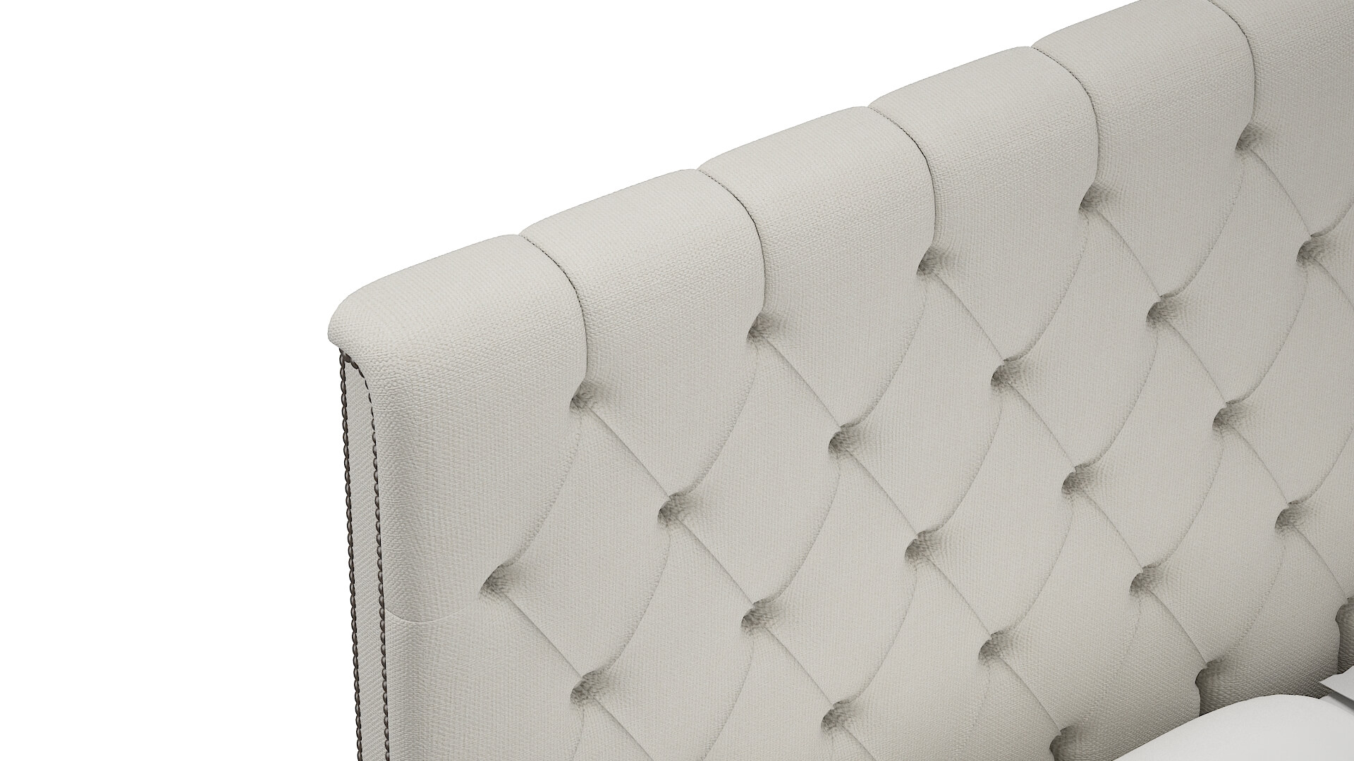 Sophia Keylargo Oatmeal Bed Top Down