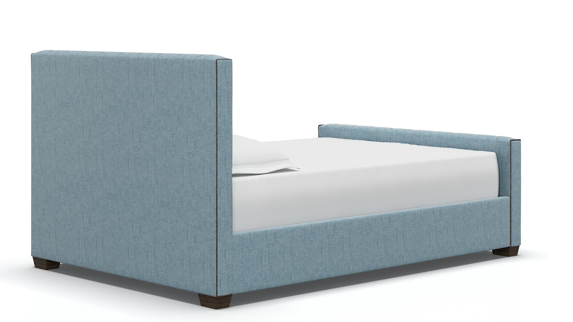 Aida Atlas Turquoise Bed espresso legs 4