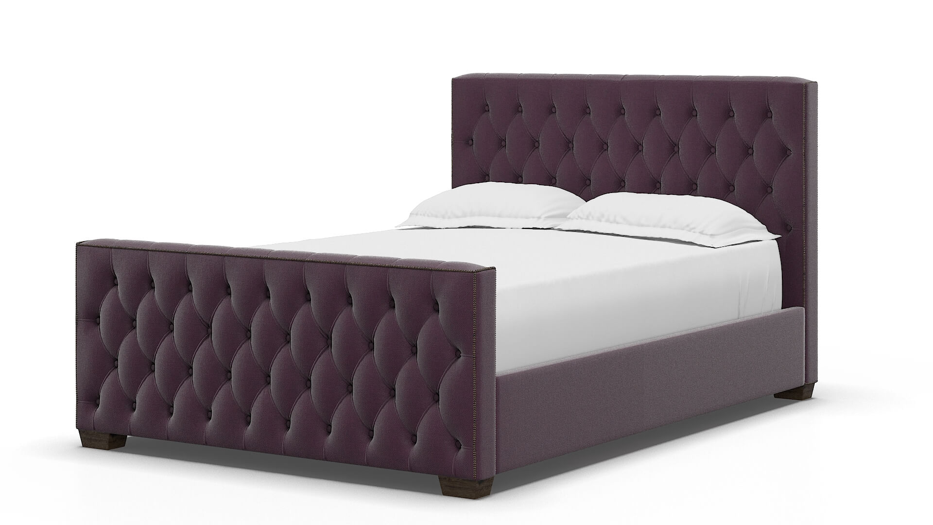 Aida Bella Aubergine Bed espresso legs 5