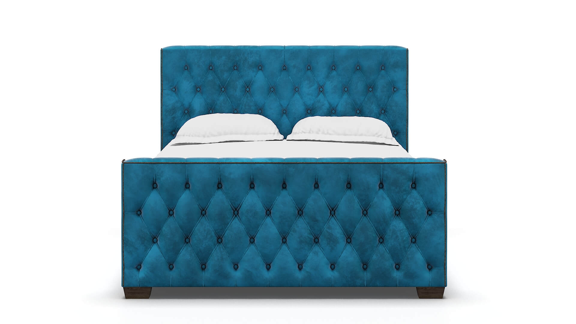 Aida Buzz Teal Bed espresso legs 1