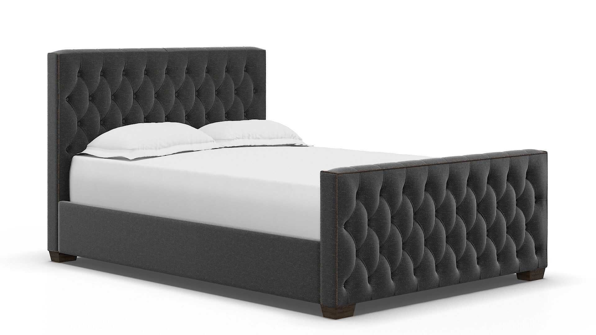 Aida Chance Denim Bed espresso legs 2