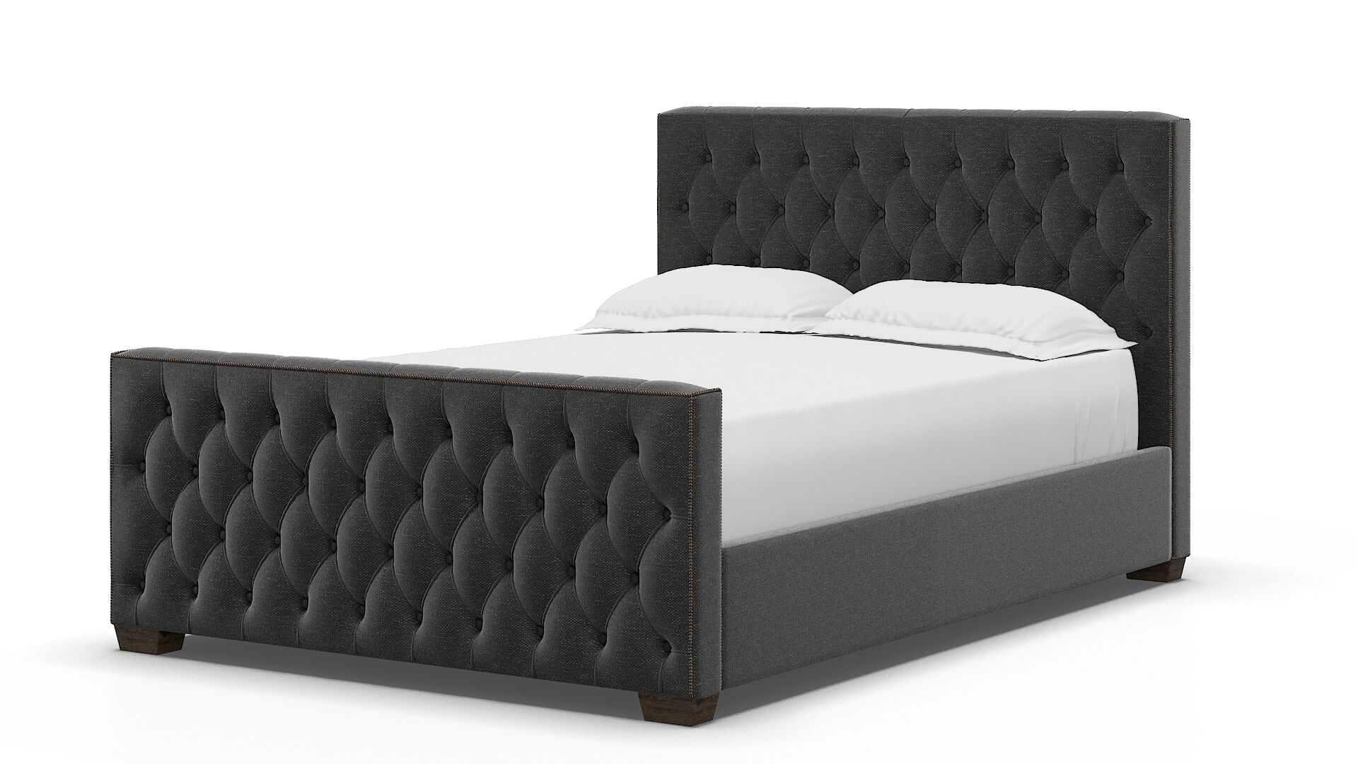 Aida Chance Denim Bed espresso legs 5
