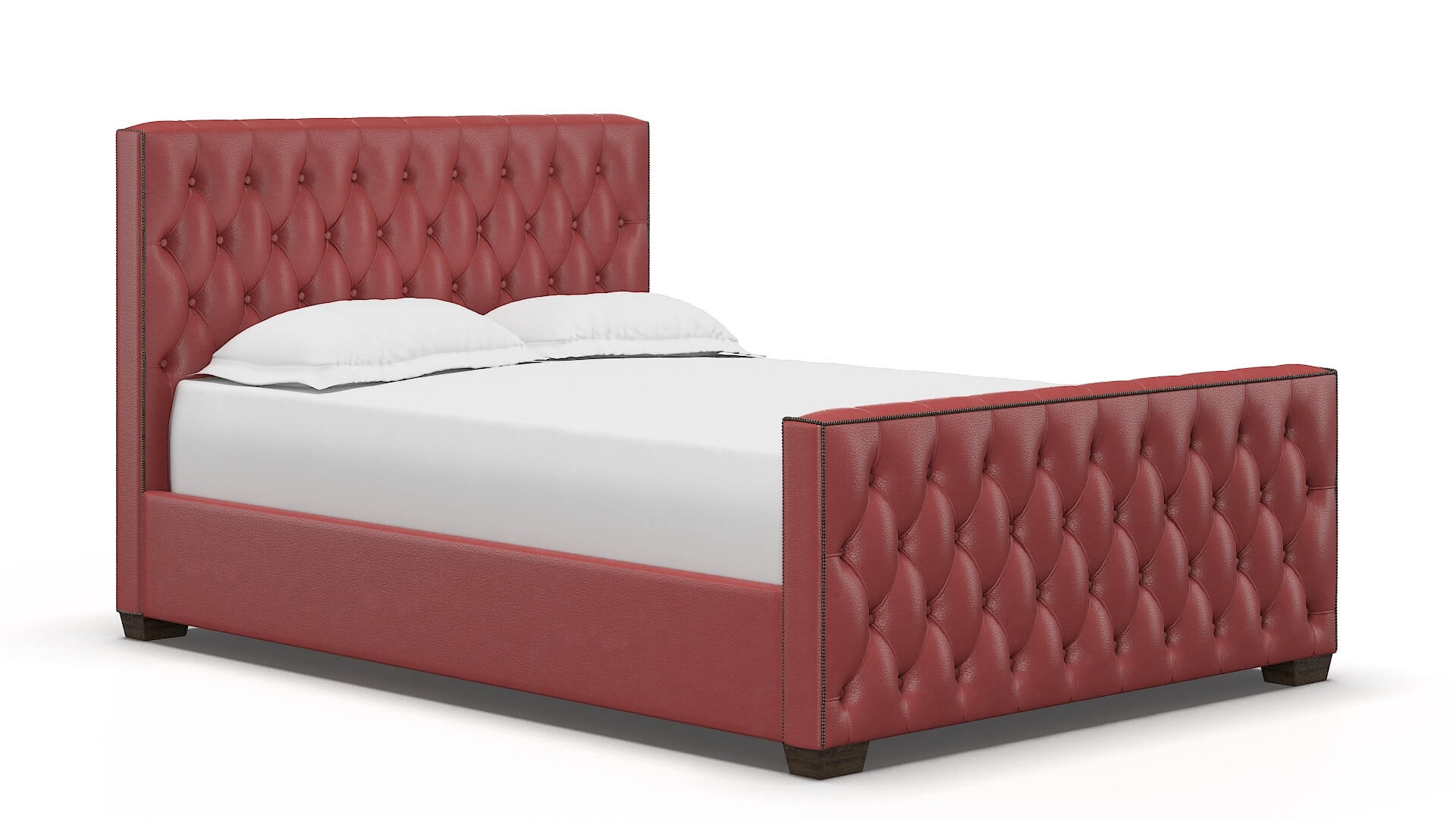 Aida Dillion Cordovan Bed espresso legs 2
