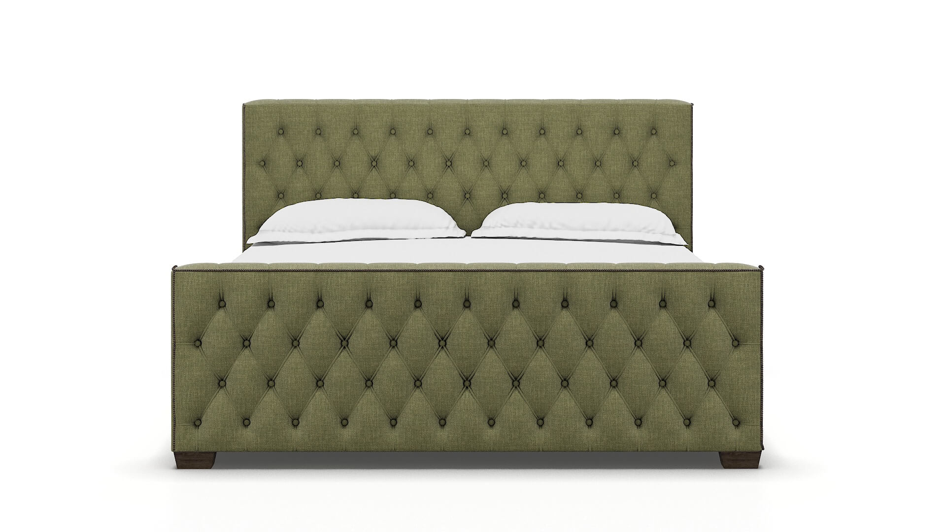 Aida Durham Lime Bed King espresso legs 1