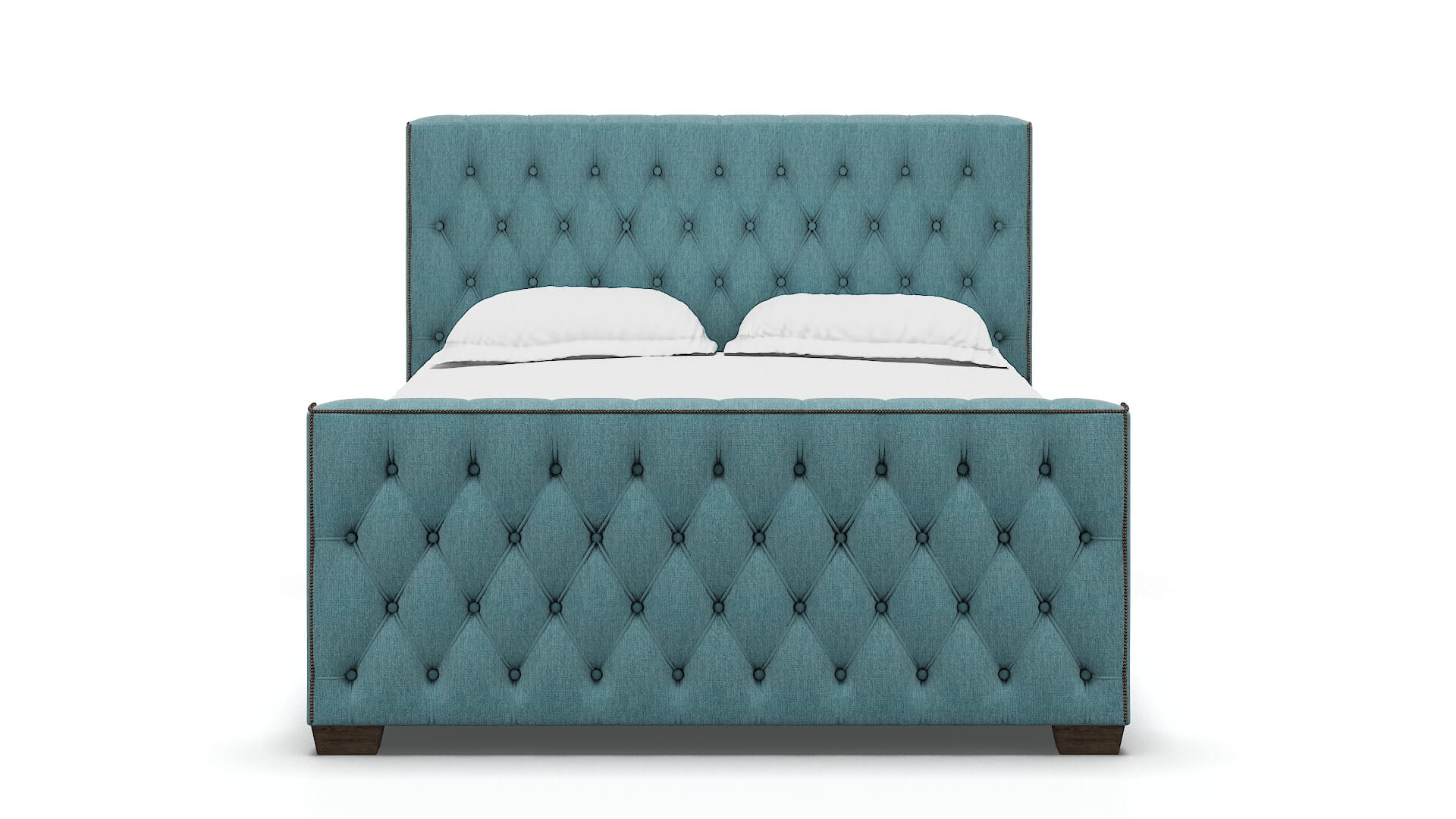 Aida Durham Pine Bed espresso legs 1