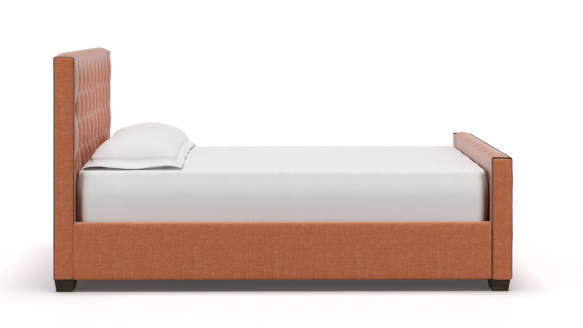 Aida Hepburn Appricot Bed espresso legs 3