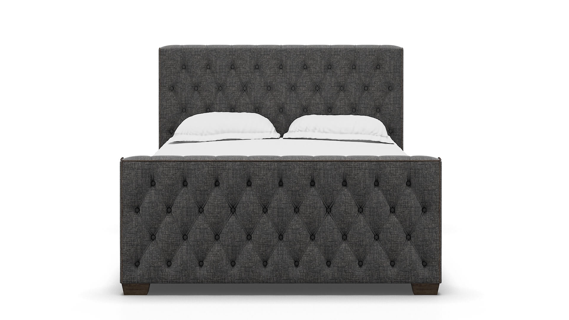 Aida Insight Charcoal Bed espresso legs 1