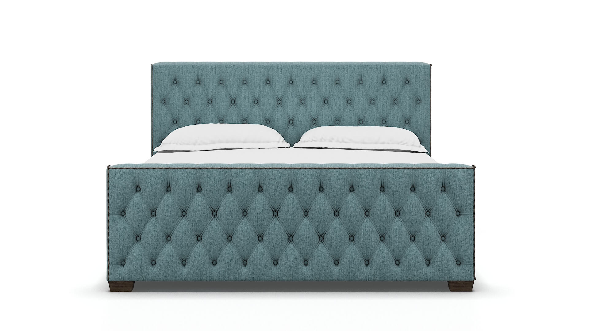 Aida Insight Peacock Bed King espresso legs 1