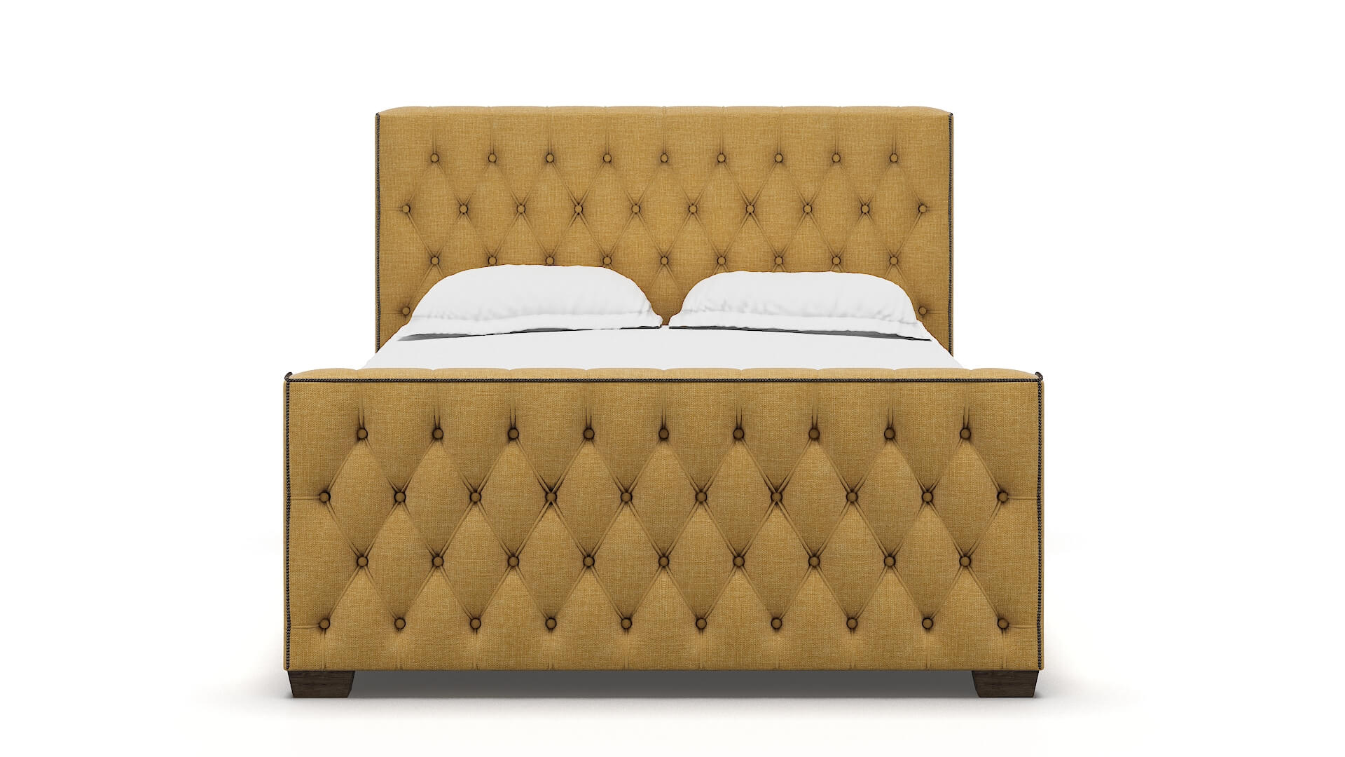 Aida Leslie Saffron Bed espresso legs 1