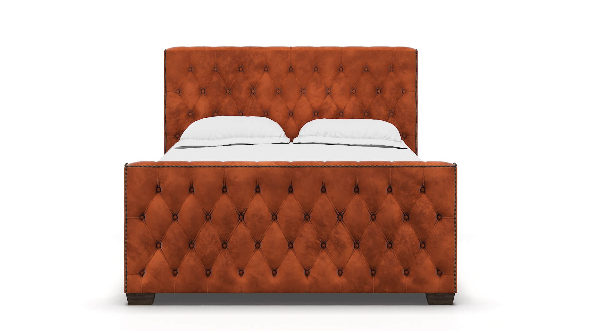 Aida Loft Copper Bed espresso legs 1