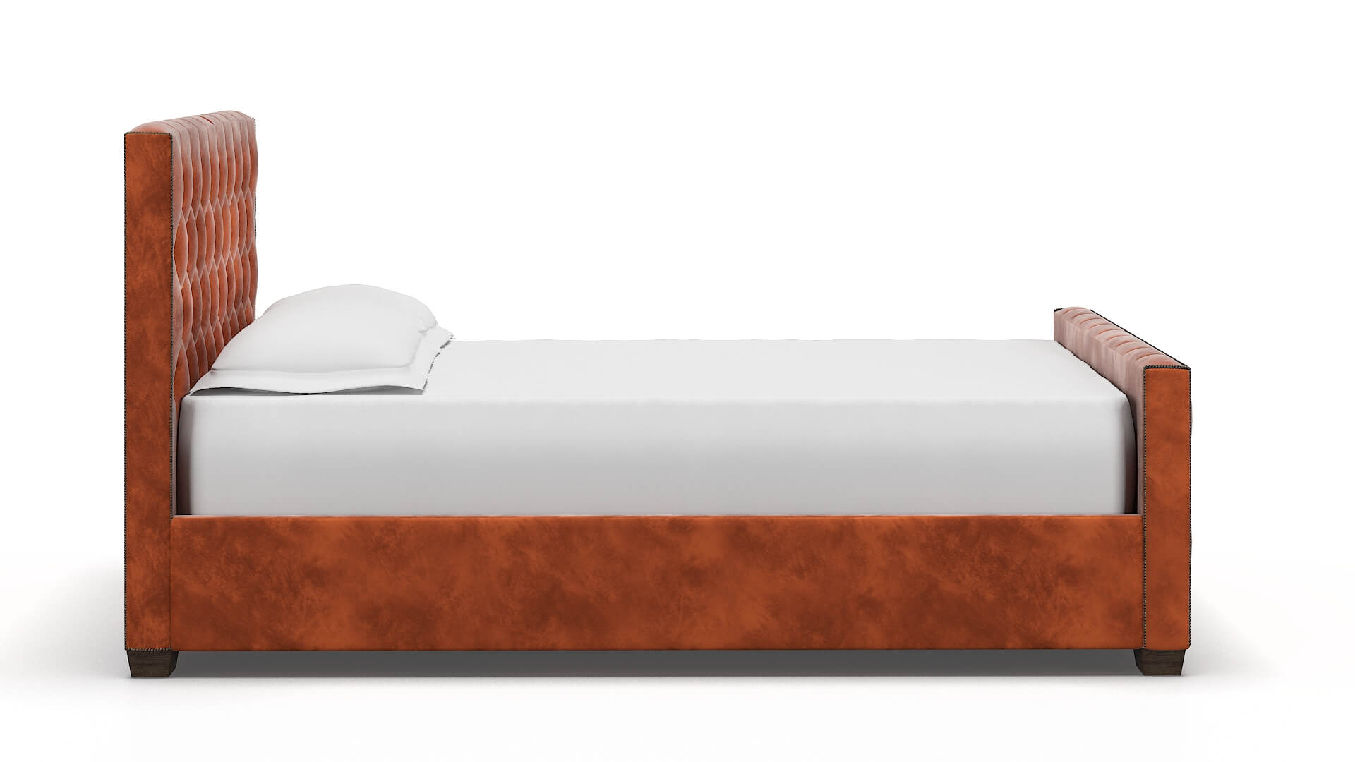 Aida Loft Copper Bed espresso legs 3