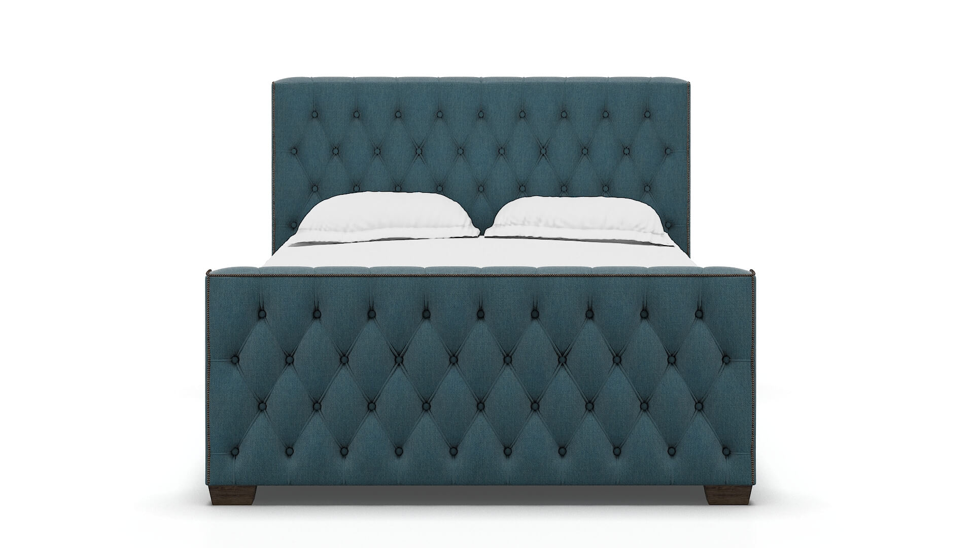 Aida Merit Peacock Bed espresso legs 1