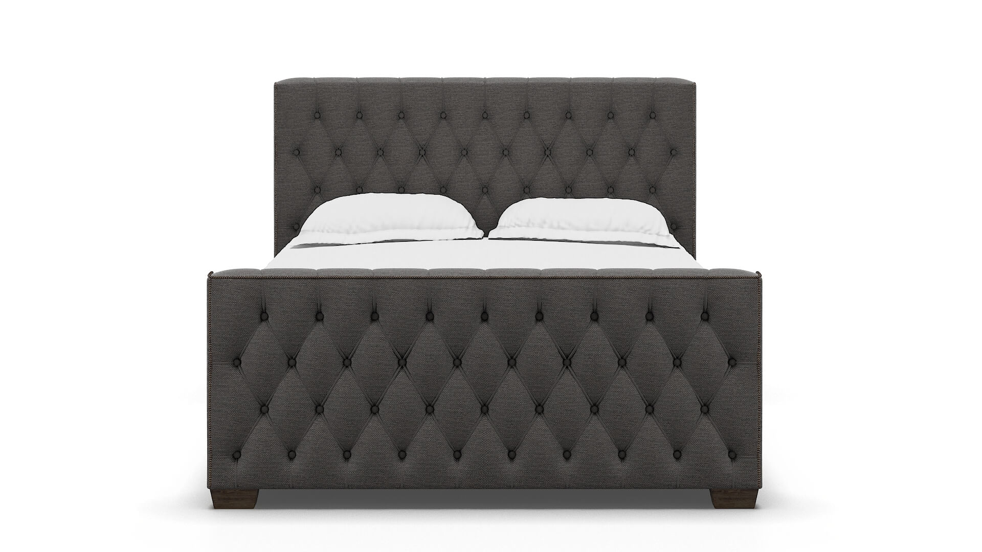 Aida Oscar Charcoal Bed espresso legs 1