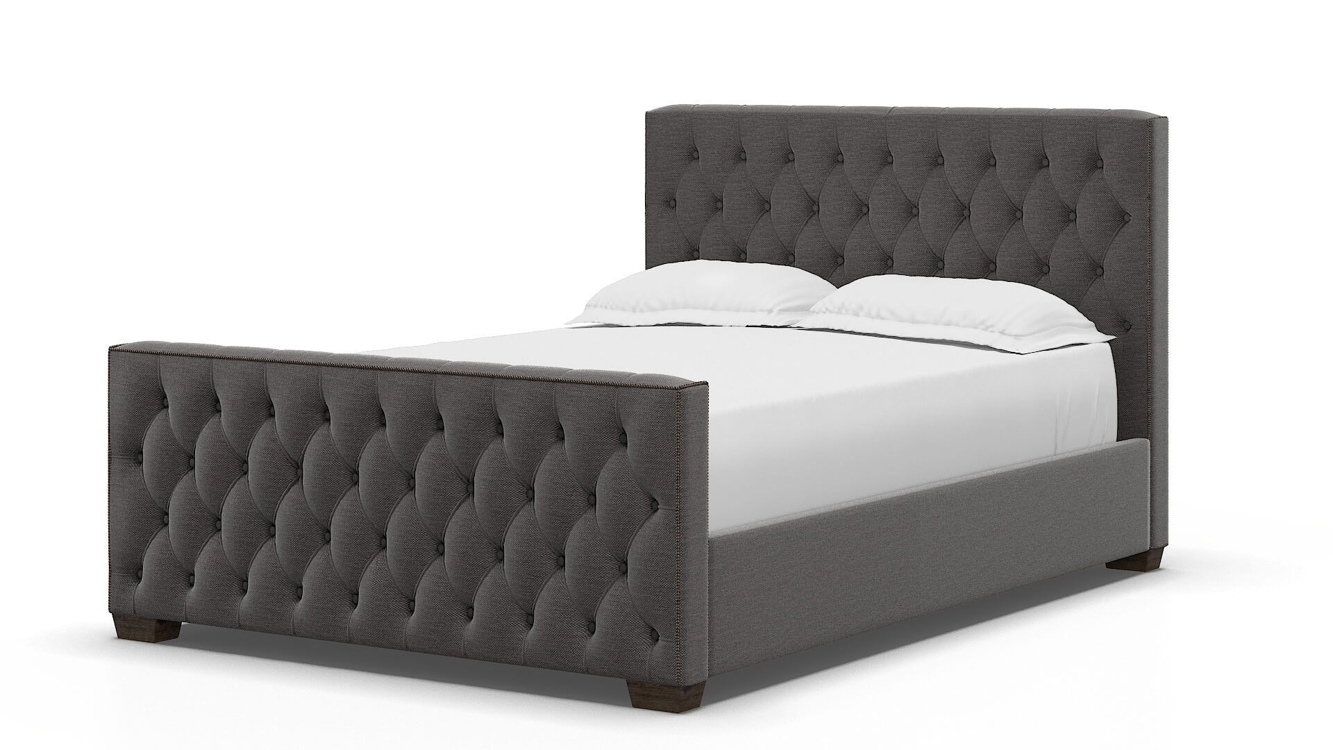 Aida Oscar Charcoal Bed espresso legs 5