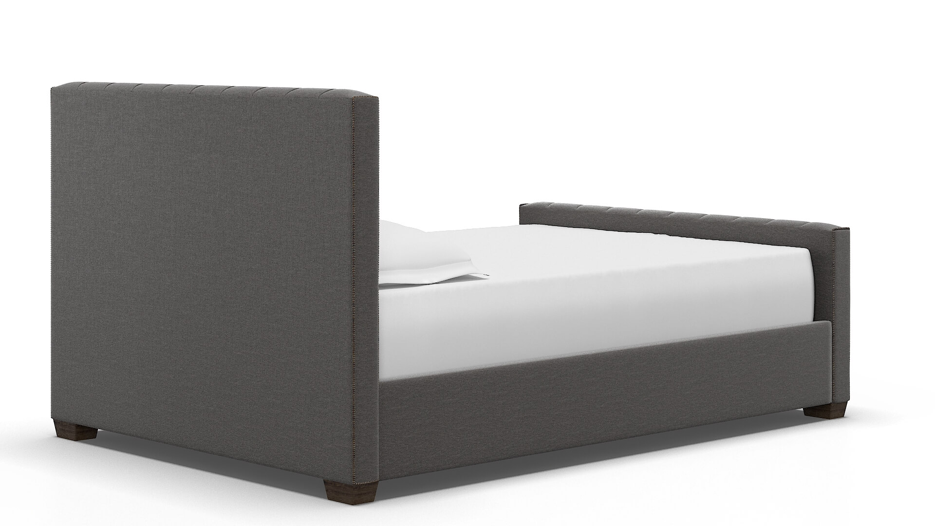 Aida Oscar Grey Bed espresso legs 4