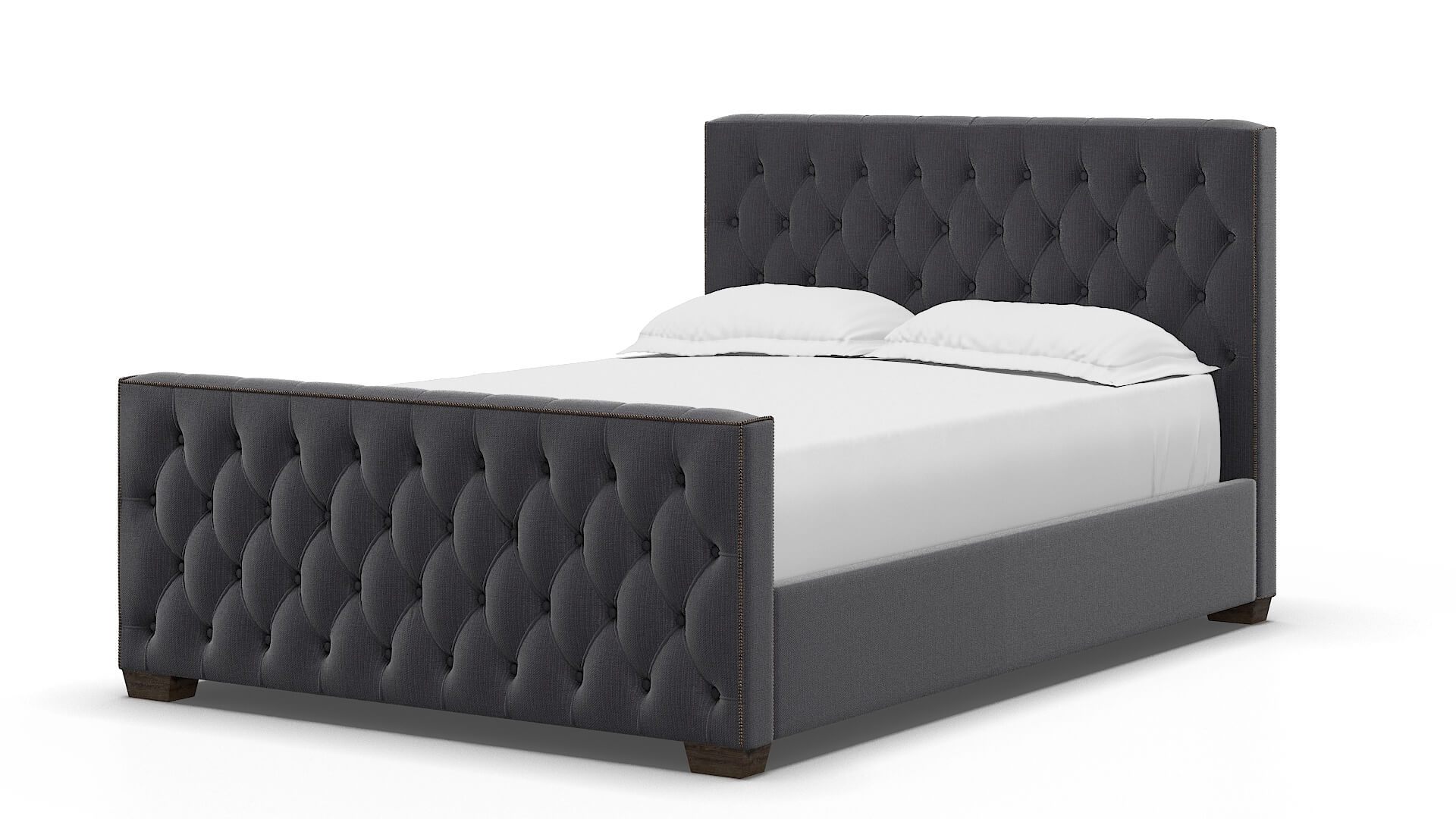 Aida Parker Charcoal Bed espresso legs 5