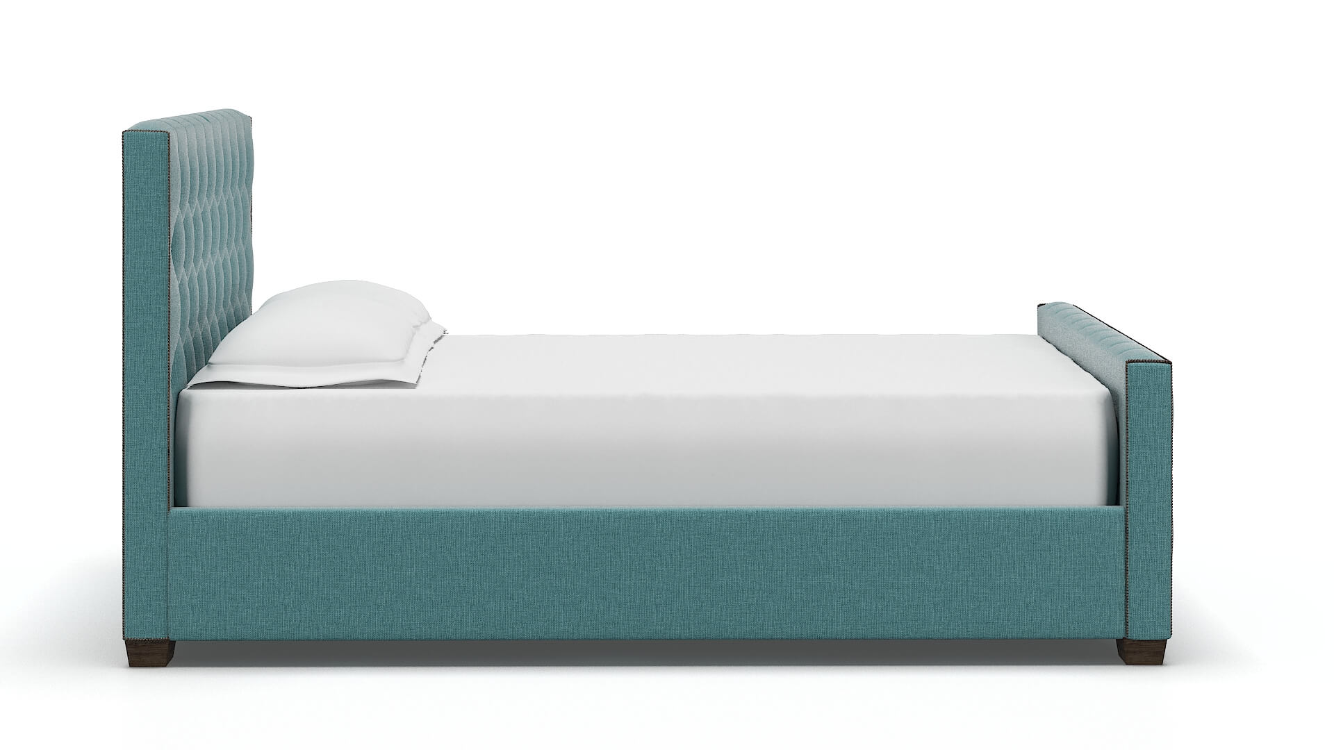 Aida Parker Turquoise Bed espresso legs 3