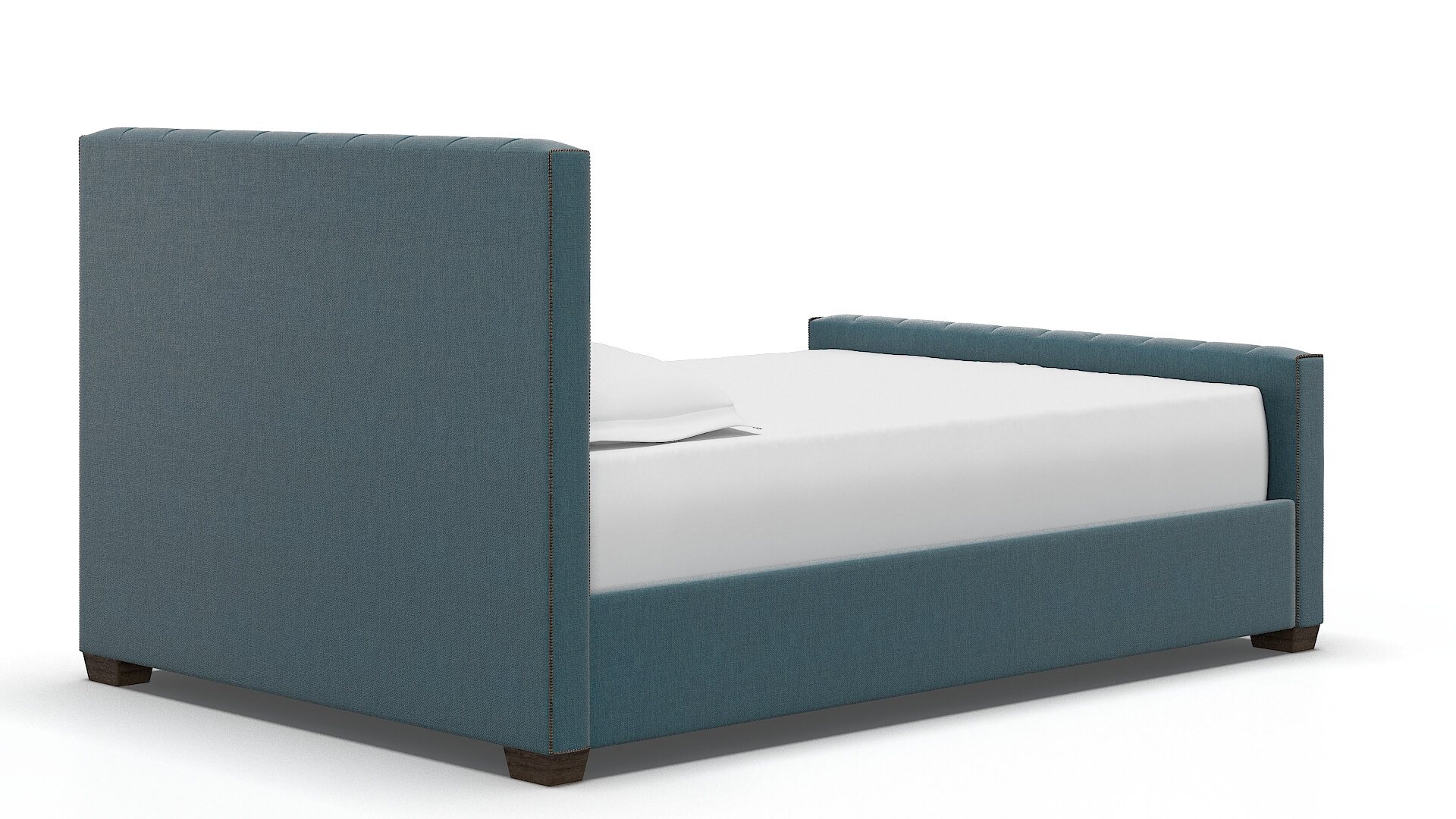 Aida Portland Prussian Bed espresso legs 4