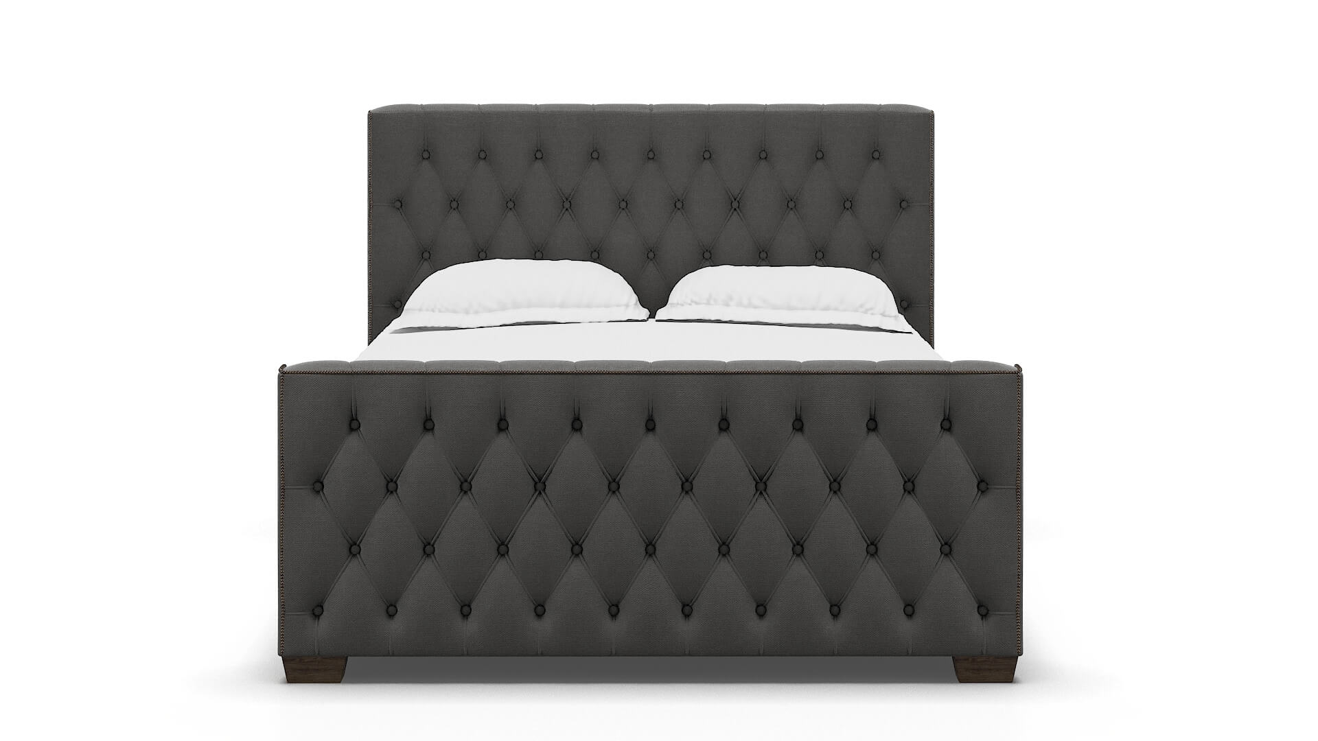 Aida Rocket Charcoal Bed espresso legs 1
