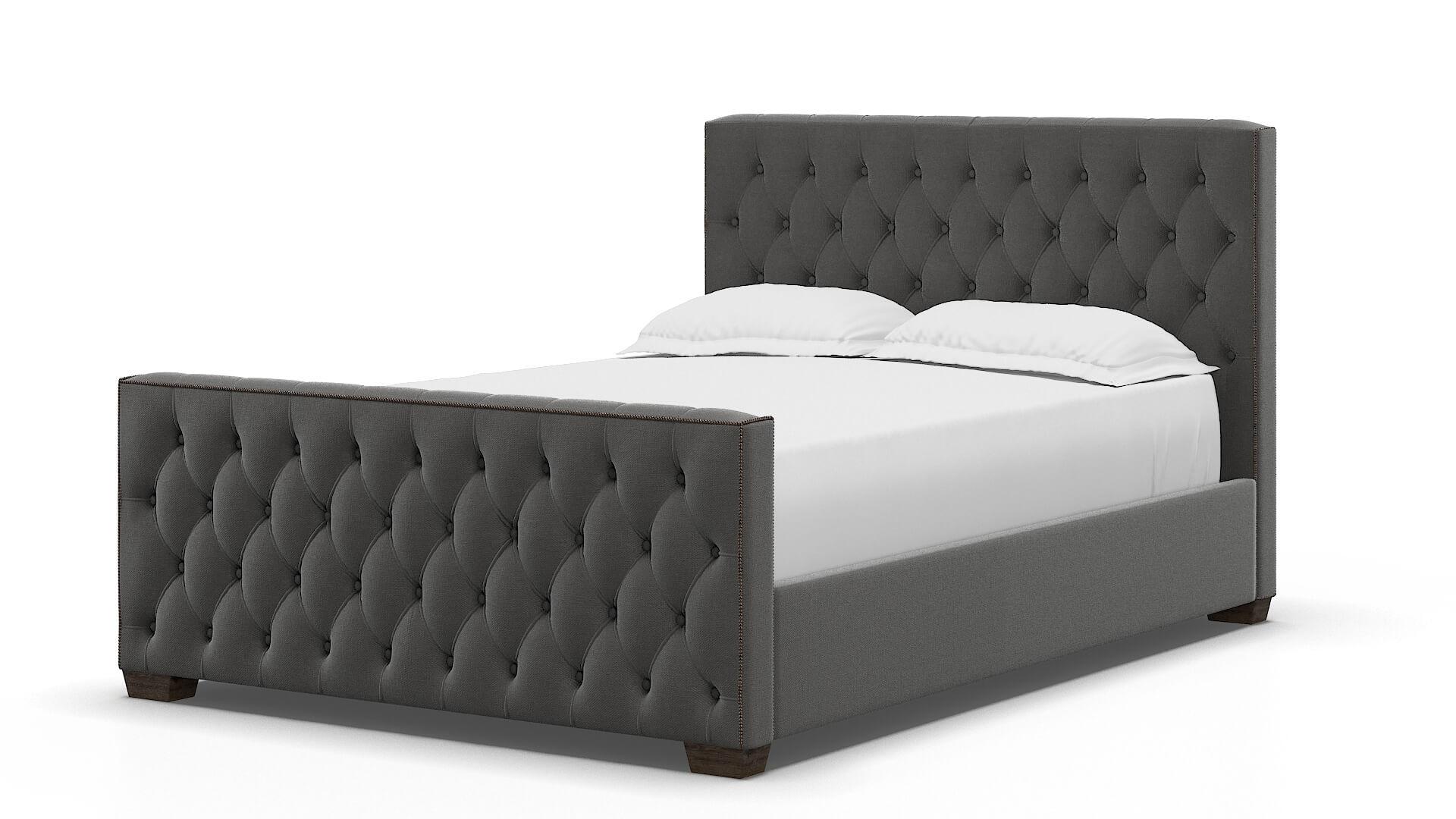Aida Rocket Charcoal Bed espresso legs 5