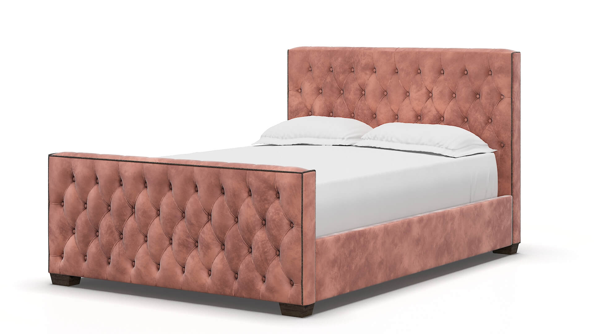 Aida Royale Blush Bed espresso legs 5