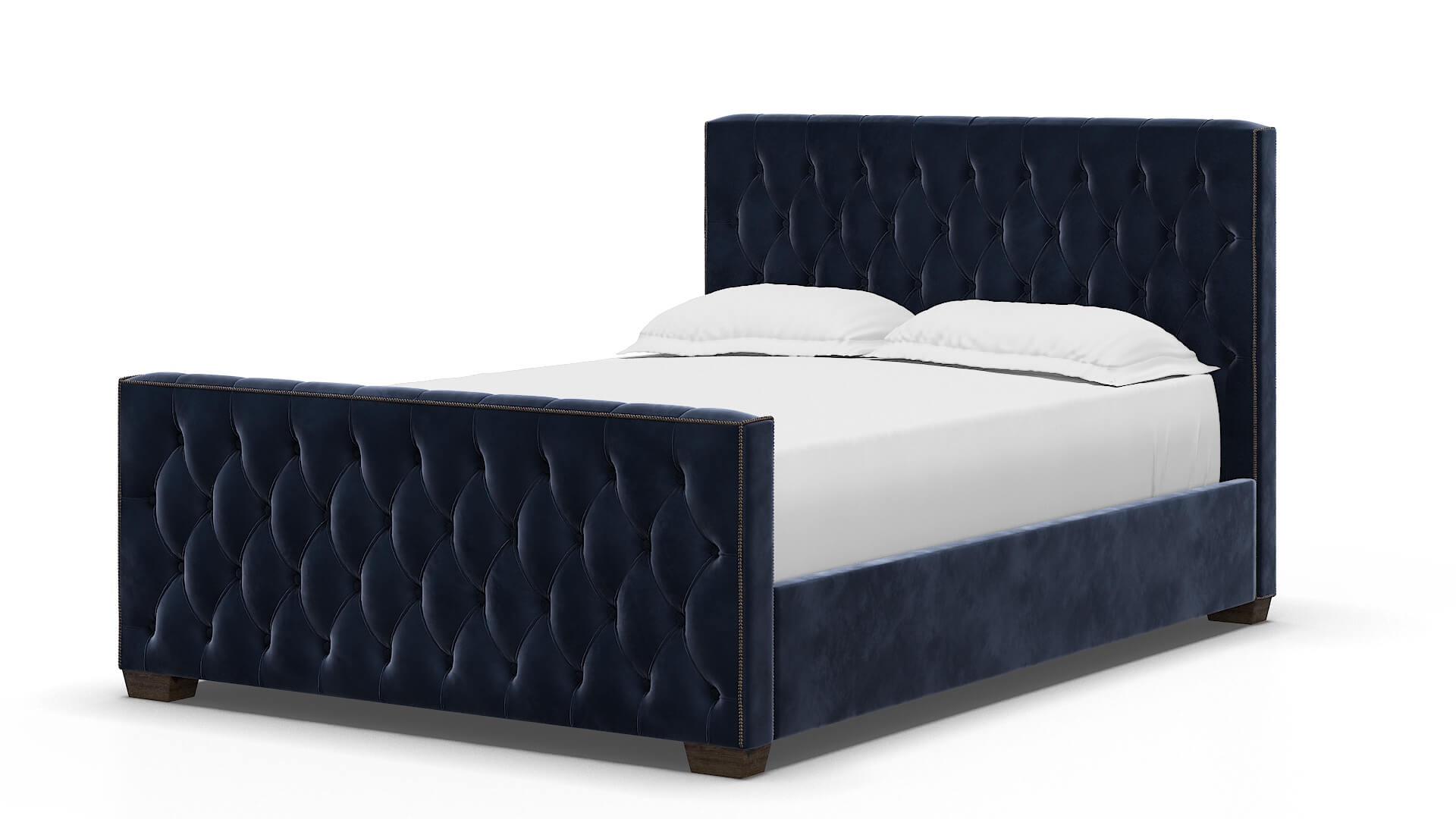 Aida Royale Cobalt Bed espresso legs 5