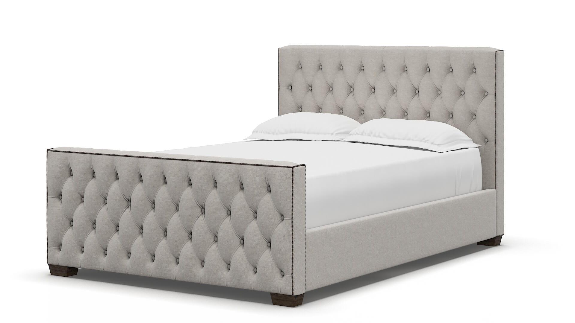 Aida Suave Dove Bed espresso legs 5