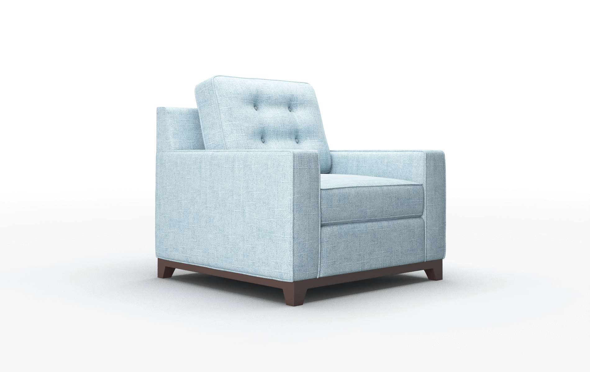 Alexandria Atlas Turquoise Chair espresso legs 2