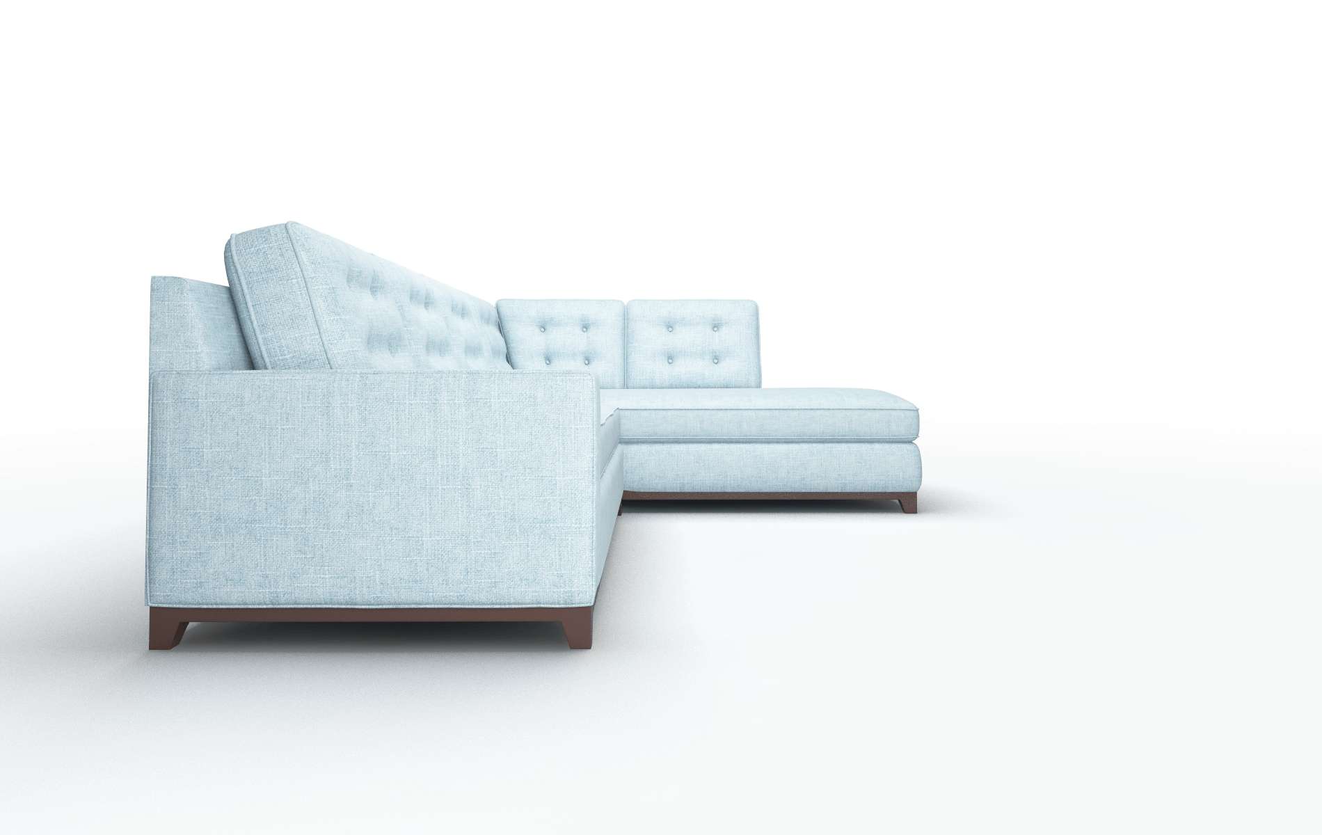 Alexandria Atlas Turquoise Panel espresso legs 3